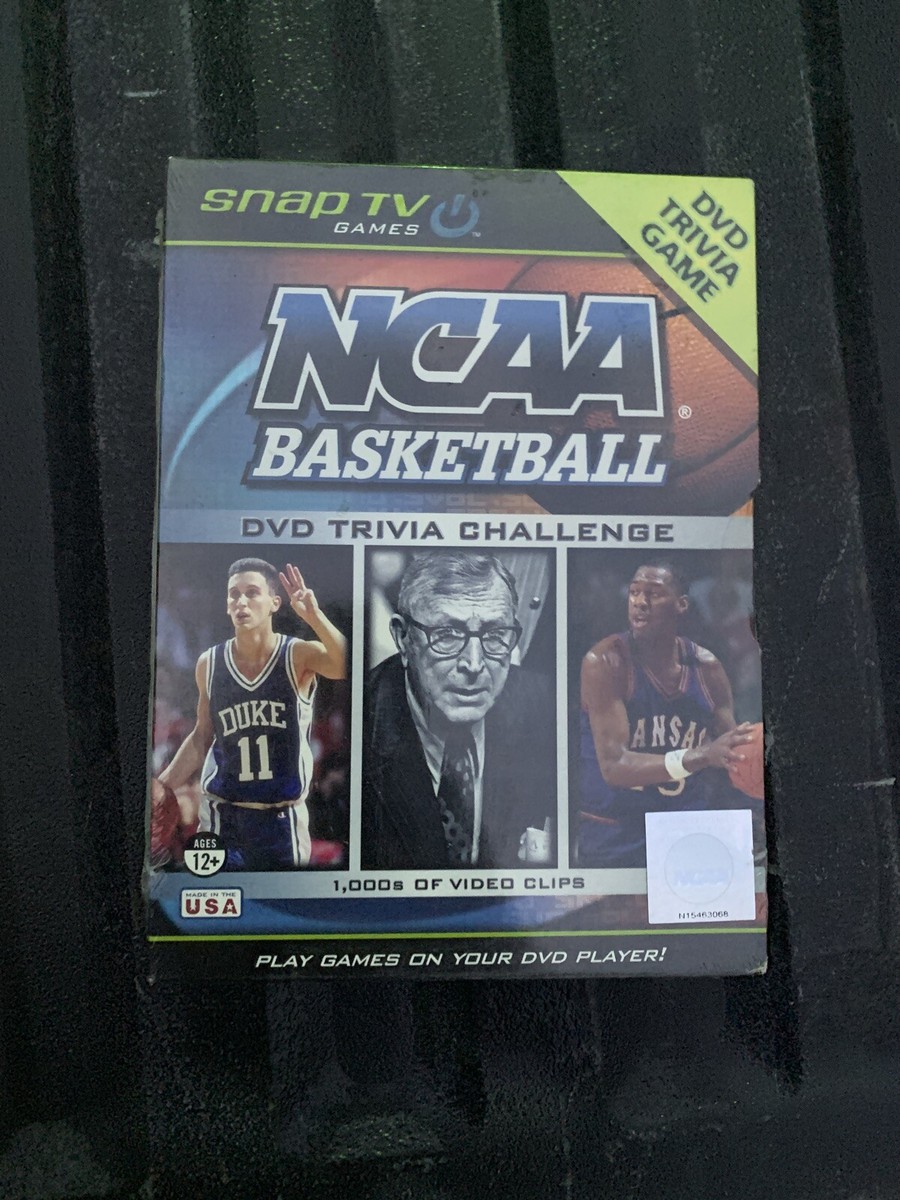 NCAA Basketball Trivia DVD Game NEW SEALED College Snap TV 1000s