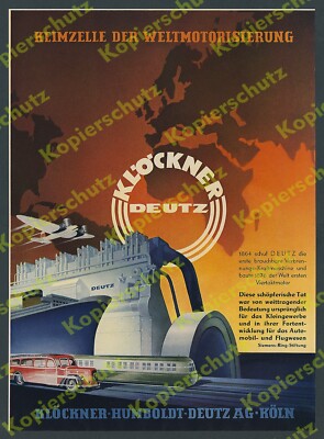 Klöckner Deutz Auto Omnibus Köln Fahr Maschinenfabrik Gottmadingen Traktor 1940