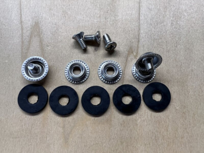 Stainless Steel Goalie Mask Snap Buttons and Screws