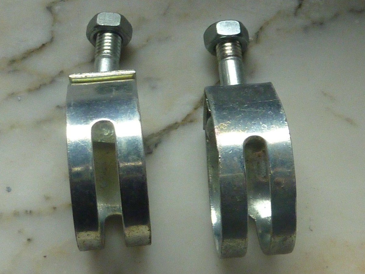 Ancien collier serrage levier frein vélo vintage brake lever clamp