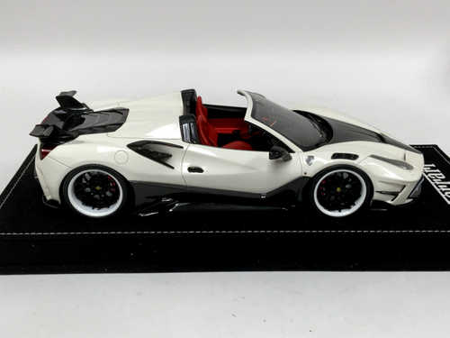 1/18 Mansory Ferrari i 488 Siracusa 4xx Spider White Forgiato Wheels AB191 - Picture 3 of 5