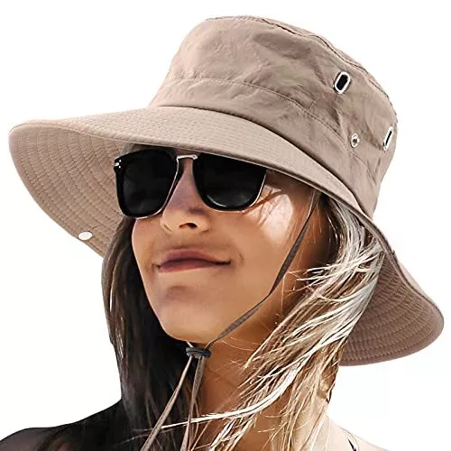 Medium Women Mens Sun Hats With Uv Protectionupf50 + Waterproof Hiking  Safari Ca