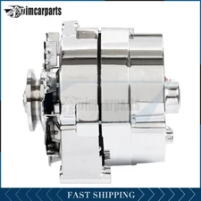 Alternator For Chrome BBC SBC Chevy Rod GM 1 Wire 1975-1985 12V 105A 7127-SE105C