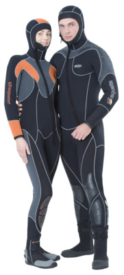 aquata Tauchanzug Halbtrocken 6mm Damen Topmodell Nordeco mit fester Haube