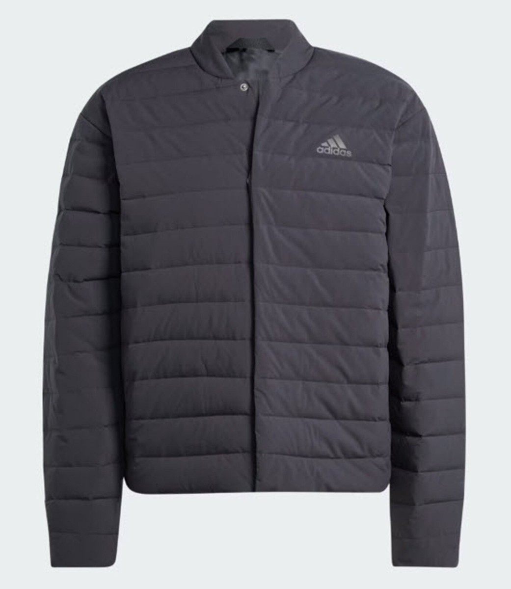 Adidas Men Helionic LITE Down Coat Padded Black Running Casual Top