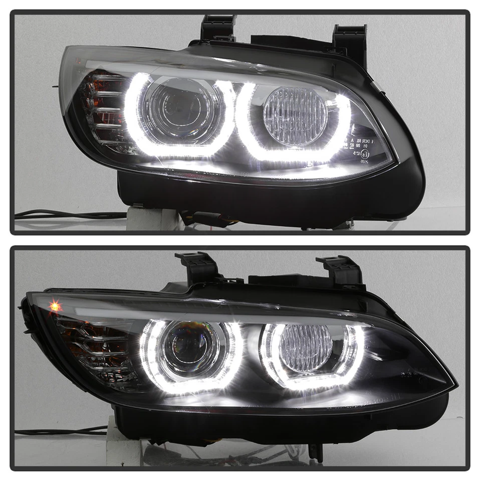 Faros halo LED 3D HID/Xenón 2007-2010 BMW E92 E93 328i 335i cupé estilo F32 Foto 3 de 4