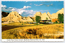 Vintage Postcard Cedar Pass Visitor Center Badlands National Park South Dakota
