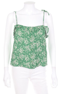 ba&sh Blouse Top Frills Volants 1 = D 34 green