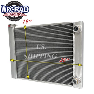 WRCRAD 2Row Universal Cooling Radiator For Double Pass