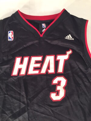 Miami Heat Dwyane Wade #3 Jersey Youth Large 14-16 NBA Adidas