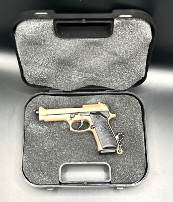 1:3 Beretta 92F Keychain Pistol Sand Color….CASE INCLUDED | eBay