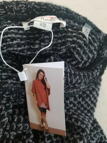 NWT Simply Noelle Knit Tunic Sweater Wrap Poncho Womens S/M - Picture 7 of 12