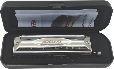 EASTTOP T10-40 Chromatic Harmonica 10Hole 40Tone Mouth Organ Key of C Gift US