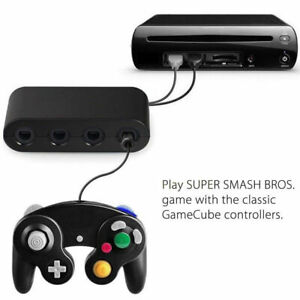 GameCube Controller Adapter 4 port for nintendo Switch Wii U & PC USB NEW TURBO