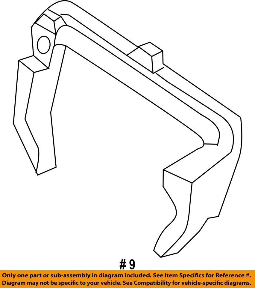 Ford OEM 08-12 Escape, componentes del capó del mariner - deflector de aire 9L8Z16E622A Foto 2 de 2