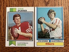 STEVE SPURRIER 1973 TOPPS # 481 & 1974 TOPPS # 215. EXC.COND. NICE. PLEASE READ!