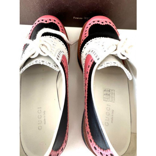 GUCCI Leather Golf Shoes, Removable Quilt US Size 6.5 with GUCCI Leather Golf Shoes, Removable Quilt US Size 6.5 with