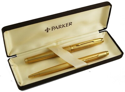Parker 75 Vintage Grain D'orge Fountain & Ballpoint Pen Set c.1960