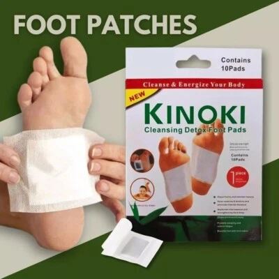 Detox Foot Pads Body Toxins Feet KINOKI Herbal Patches Slimming Deep Cleansing