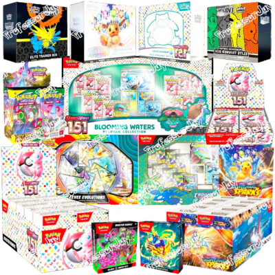 Pokémon CENTER TCG Cards 151 EVOLVING SKIES PRISMATIC EVOLUTIONS UPC ETB PRESALE