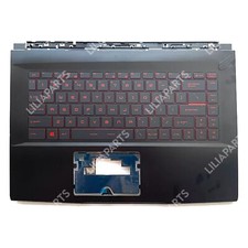 For MSI GF63 8RC MS-16R1 Palmrest Upper Case Backlit Keyboard Top Case