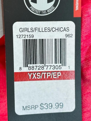Under Armour Girls' Heat Gear Tech Capri Pants, Harmony Red, XS - Picture 7 of 7