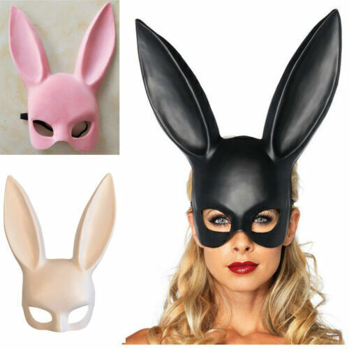 Sexy Long Ears A Halloween Cosplay Rabbit Mask Masquerade Costume - Picture 3 of 15