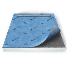 SAXOBOARD® Duschelement mit Edelstahlrinne - bodengleich - befliesbar 90 x 90 cm