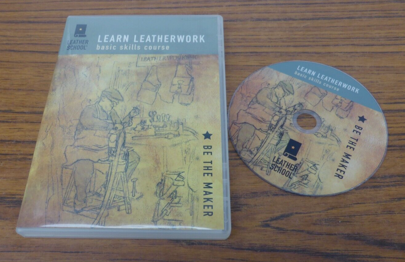 Learn Leatherwork  DVD - Basic Skills Course  74 Minutes All Regions * VGC *