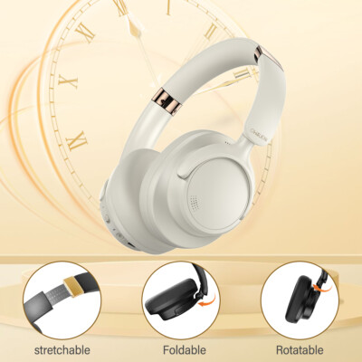 Active Noise Cancelling Headphones Wireless Over Ear Bluetooth