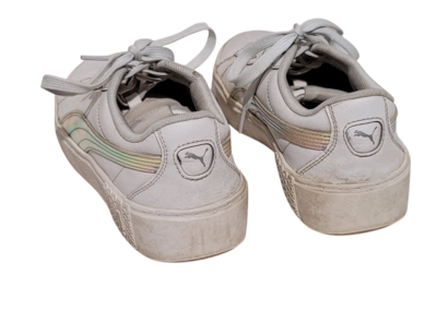 Puma Vikky Classic Sneakers 388576-01 Low Top White Iridescent