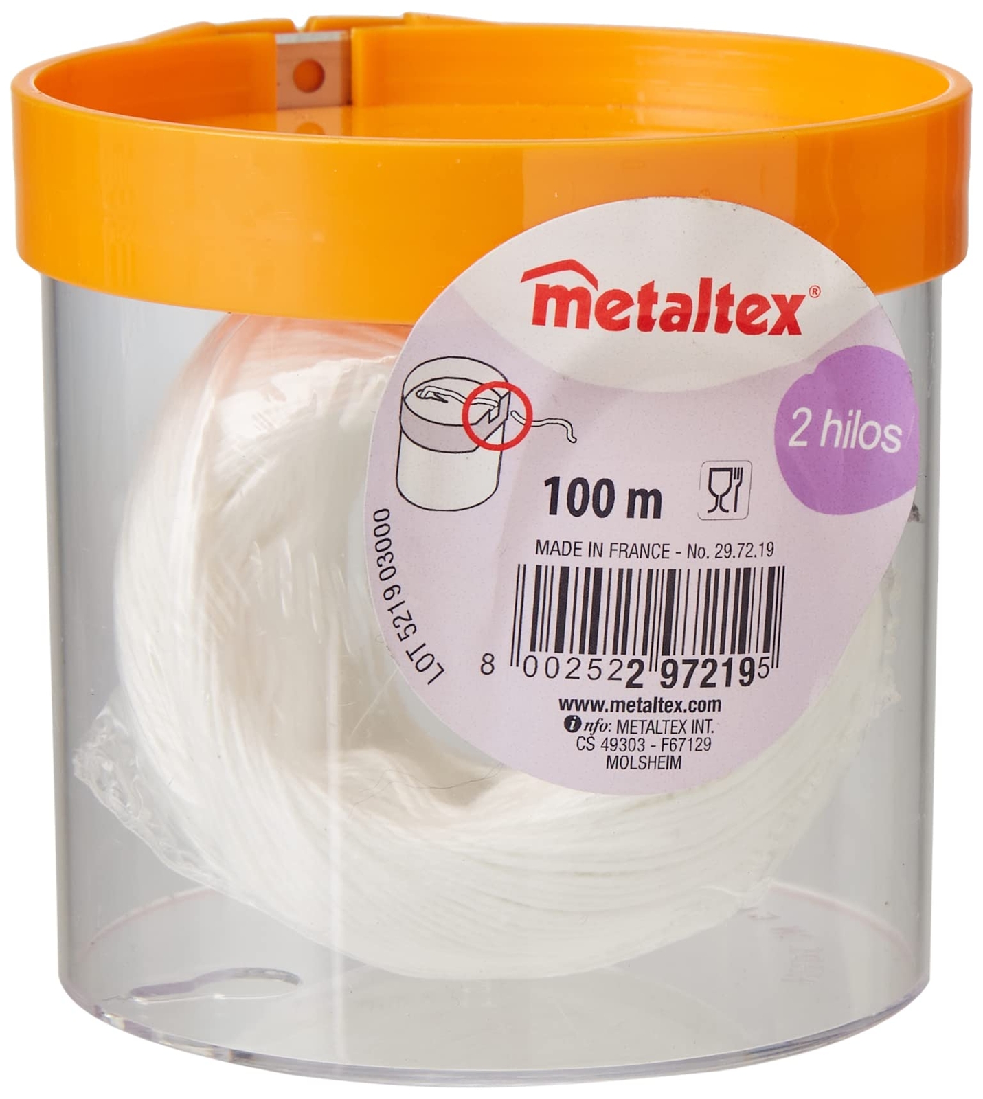Metaltex 297219 Cooking Twine in Dispenser with Cutting Edge