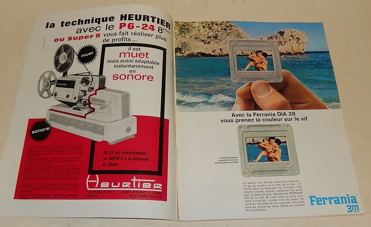 Revue PHOTO CINEMA Juin 1966 – Spécial Nadar, Niépce, Heurtier – Pubs Foca, Kodak
