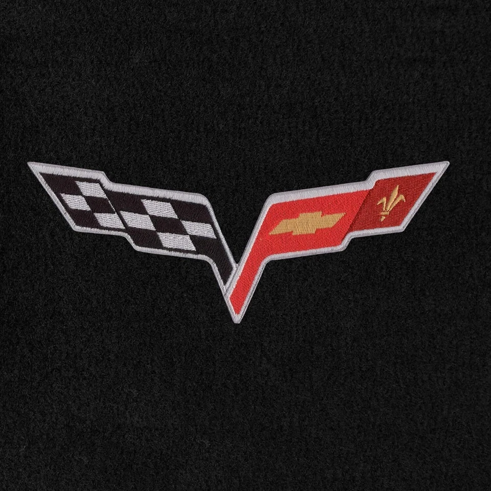 Lloyd Mats Floor Mats Corvette C6 2007.5-2013.5, 2PC Flags - Image 2 of 4