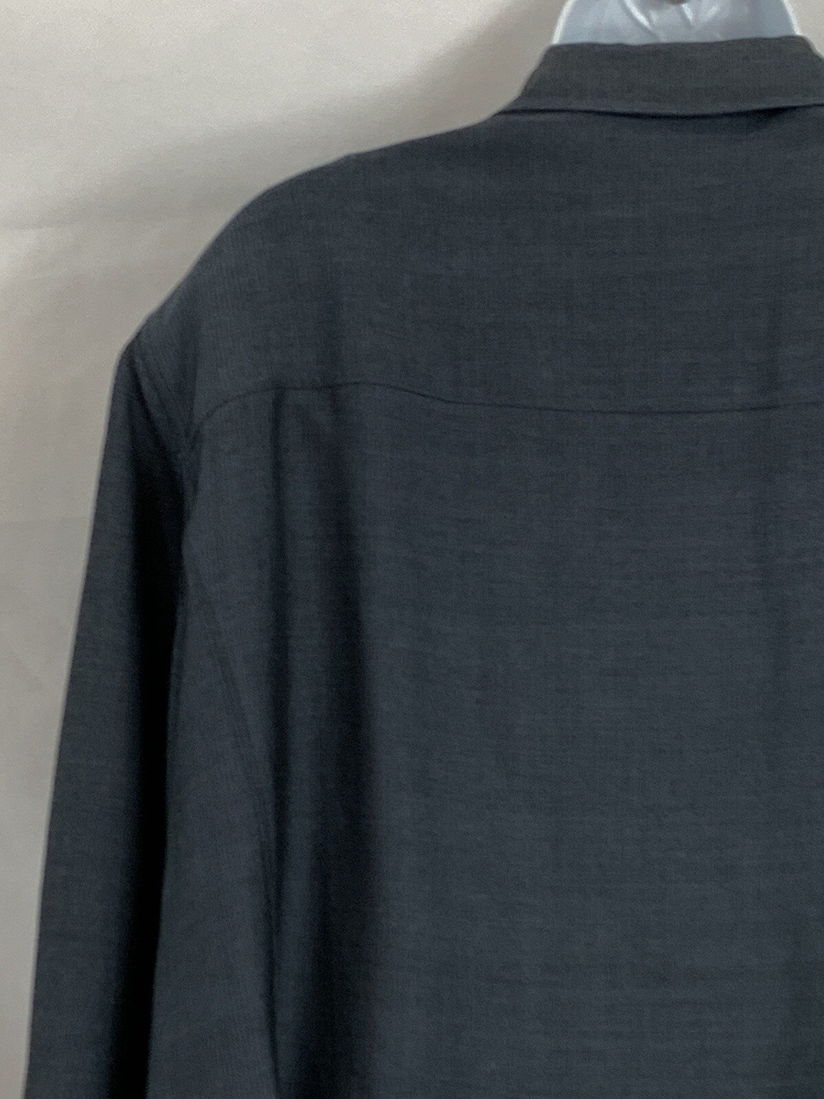 Elana By Tanner Plus Sz 20 Blue Herringbone Open Jacket Blazer Long Sleeves Pkts