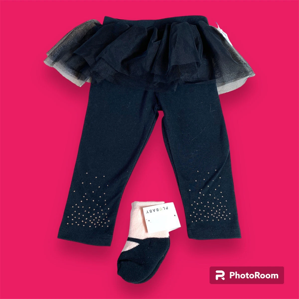 Black tutu leggings baby cheap
