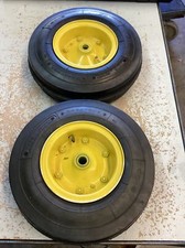 John Deere Riding Mower Front Steel Rims W/tires Nos