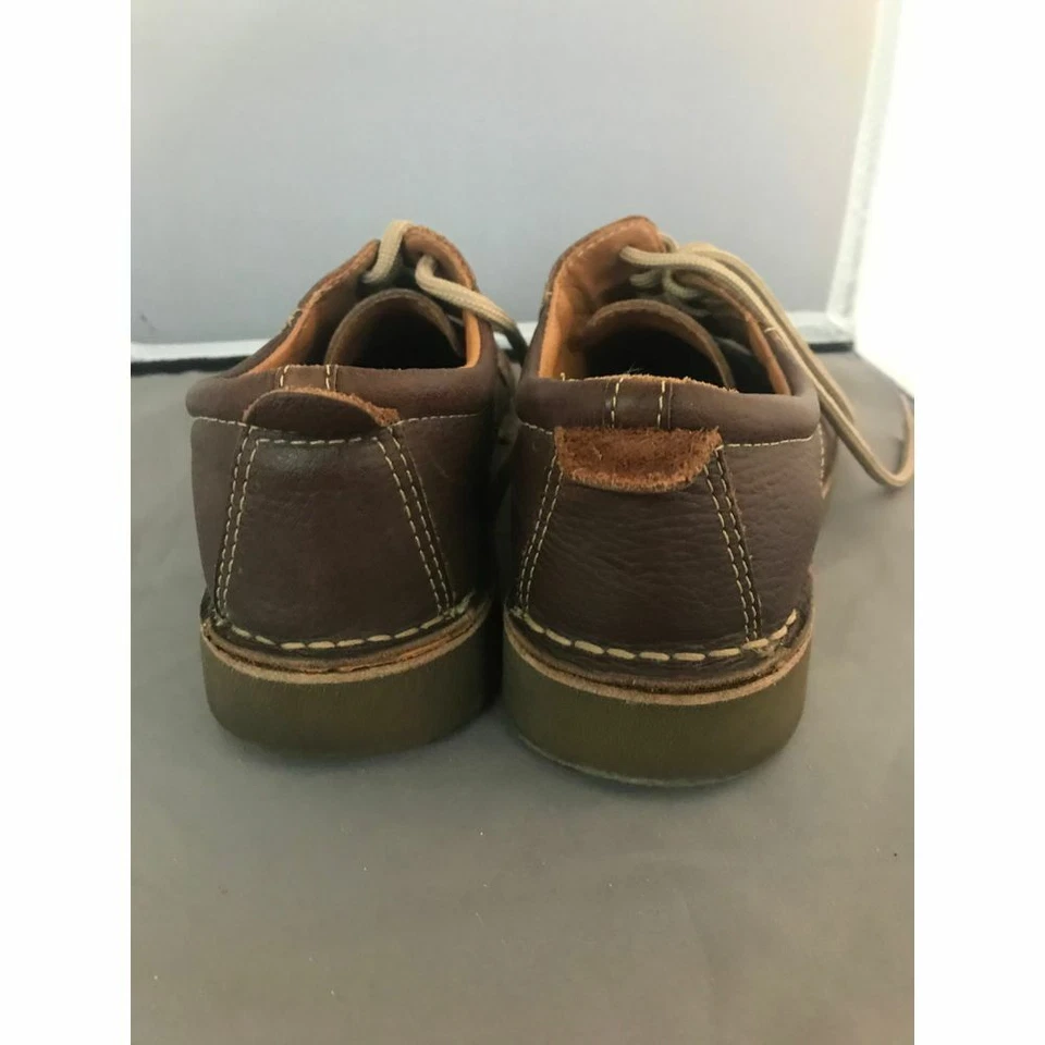 Бас на шнуровке Оксфорды мокасины комфорт обуви коричневый женский размер 7D - Изображение 3 из 4