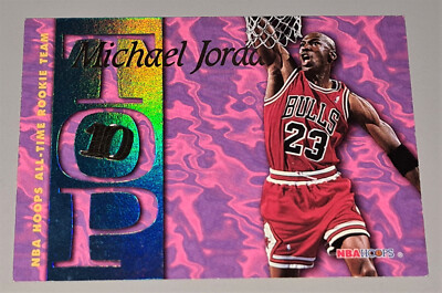 Michael Jordan # AR7 TOP 10 Karte A NBA Hoops 1995-96 EN N.Mint to Mint Vintage