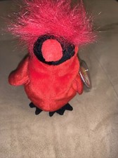 TY Beanie Baby Rare Mac the Cardinal Red w/tag Errors Extremely Rare  