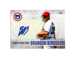 Brandon Birdsell 2023 South Bend Cubs signed autograph baseball card Texas Tech!