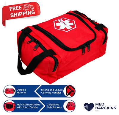 #ad Dixie EMS Dixigear Empty First Responder II Bag 10.5quot; x 5quot; x 8quot; Red $14.95
