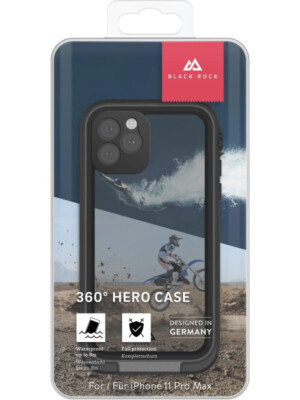 Black Rock 360° Hero Case Apple iPhone 11 Pro Max Cover Schutzhülle Tasche A62