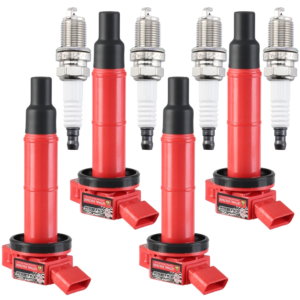 Kit de 4 bobinas de encendido y 4 bujías de iridio para Toyota Camry 2002-11 2,4 L UF333 Foto 3 de 4