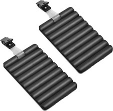 Fly Fishing Rippled Foam Fly Patch for Vest with Cilp 2Pcs Black