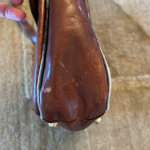 Vintage Valentina leather satchel shoulder bag purse Made in Italy, $26.79 - Photo 4