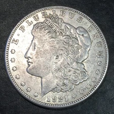1921-S Morgan Silver Dollar - High Quality Scans #Q438