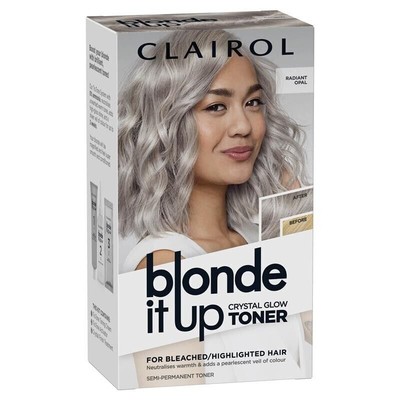 Clairol Blonde It Up Crystal Glow Semi Permanent Blond Silver Toner Radient Opal