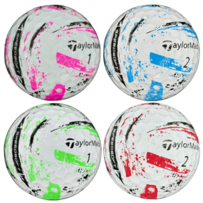 24 Pack TaylorMade Speedsoft INK Mix Used Golf Balls AAA 3A Bulk Recycled Balls