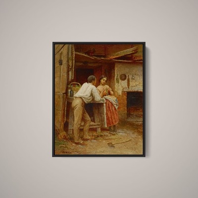 Eastman Johnson - Southern Courtship - Art Print on Paper or Canvas